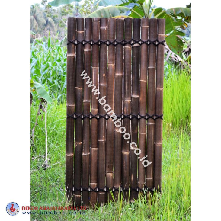 Black Bamboo Half Raft Panel, Bamboo Screen, Bamboo Screens, Bamboo Fence